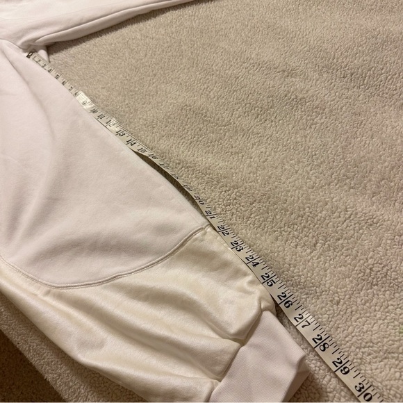 NIKE White Opal Fleece Oversized Joggers Sweat Pants Iridescent Swoosh - Picture 8 of 15